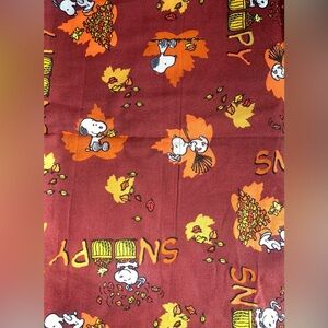 Peanuts Snoopy  Fabric Fall Leaves  1 Yard 36” By 42”